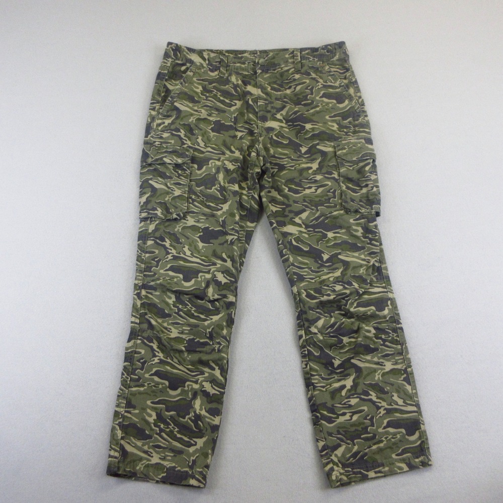 North West Territory Cargo Pants Mens 36x32 Green Tiger Stripe Camo Utility
